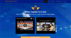 Desktop Screenshot of airlinecaptainforaday.com