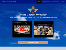 Tablet Screenshot of airlinecaptainforaday.com
